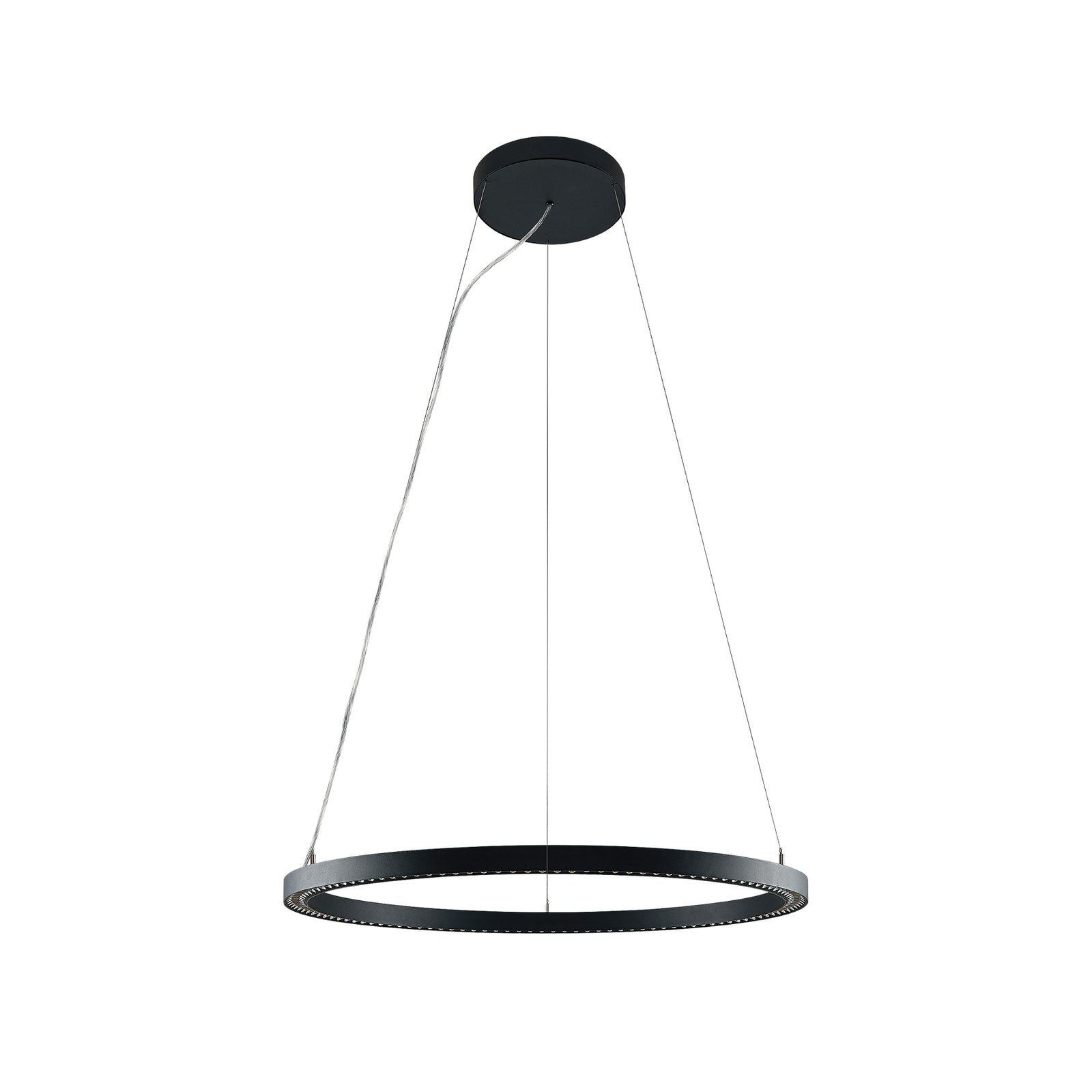 Molto Luce LED hanglamp Perfora Pro, zwart, Ø 90,5 cm