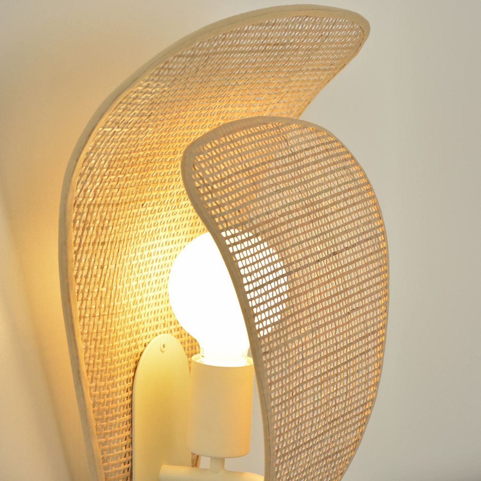 Coquillage Wandlampe natur, 33 cm, Rattan - MARKET SET Coquillage Wandlampe natur, 33 cm, Rattan - MARKET SET