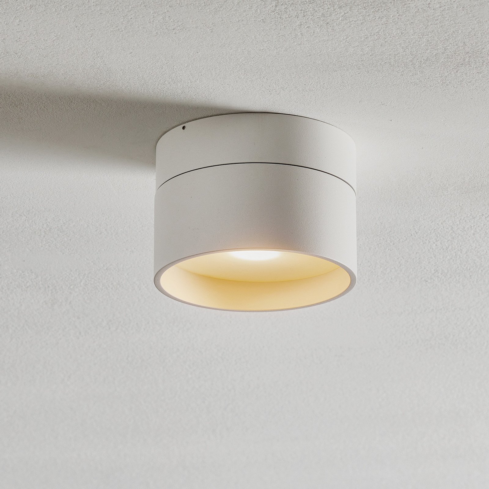 Egger Licht Piper plafonieră LED 15 cm - Camera de zi / sufragerie - modern - alb - Metal