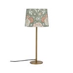 PR Home Tischlampe BASE DAHLIA, grün, Höhe 58 cm, Stoff