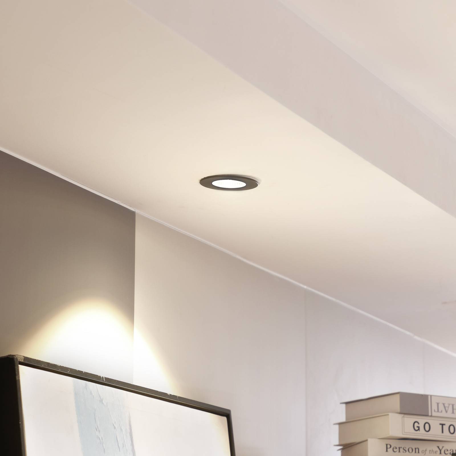 E-shop Arcchio LED stropné svietidlo Lirin, čierne, 3 000 K