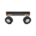 OSRAM LED-Deckenstrahler PLUTO, schwarz, 2 Spots, 3.000 K