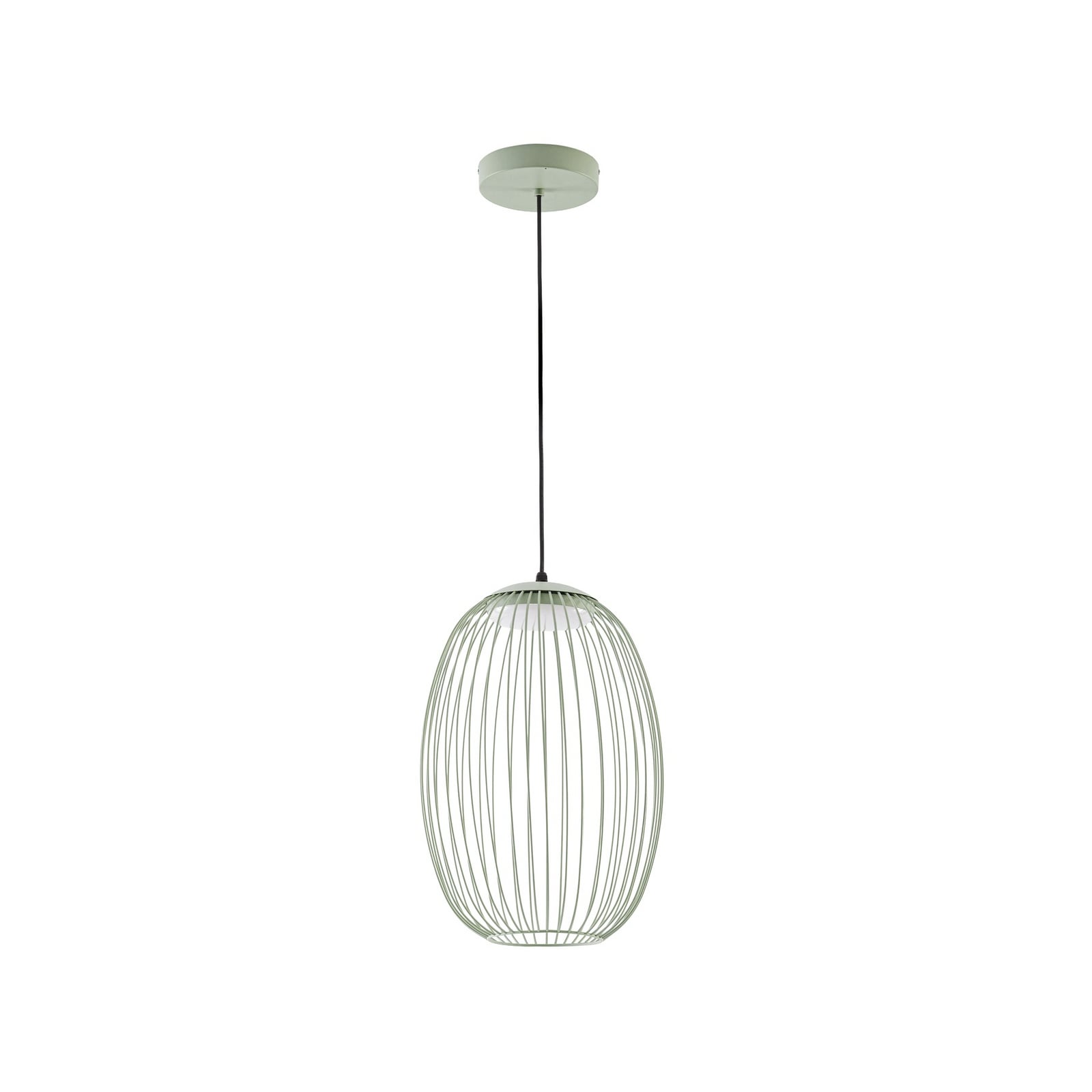 Richi vanjska viseća LED svjetiljka, Ø 40 cm, zelena, dimabilna, IP44, metal -