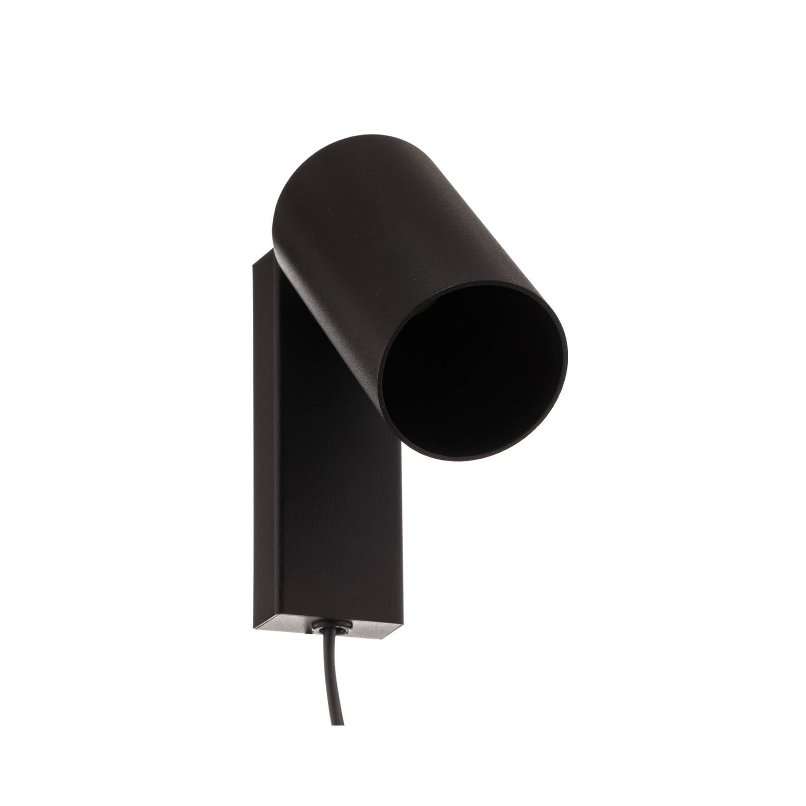 Wandstrahler Mono I mit Stecker schwarz