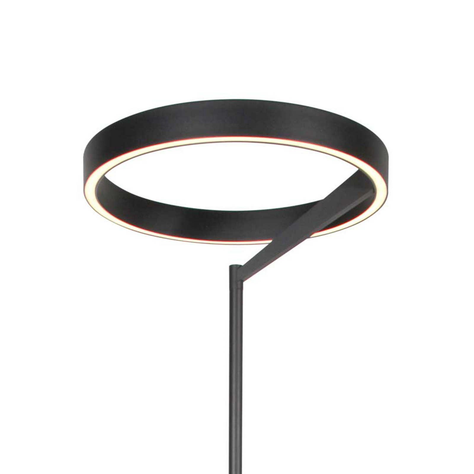 LED-põrandalamp Mykty, must, kõrgus 170 cm, metall, 2-osaline CCT