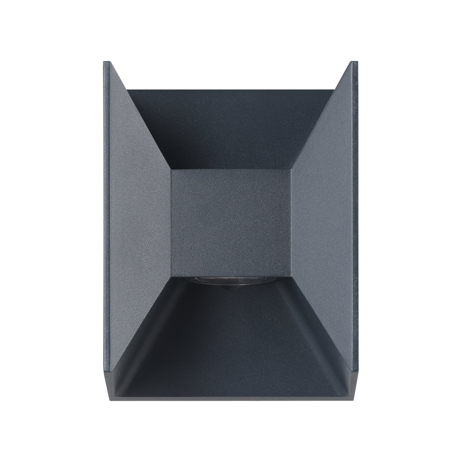 LED-Außenwandlampe Morino, weiß, Höhe 18 cm, Metall