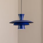 Hängeleuchte Plato, dunkelblau, Metall, Ø 38 cm, E27