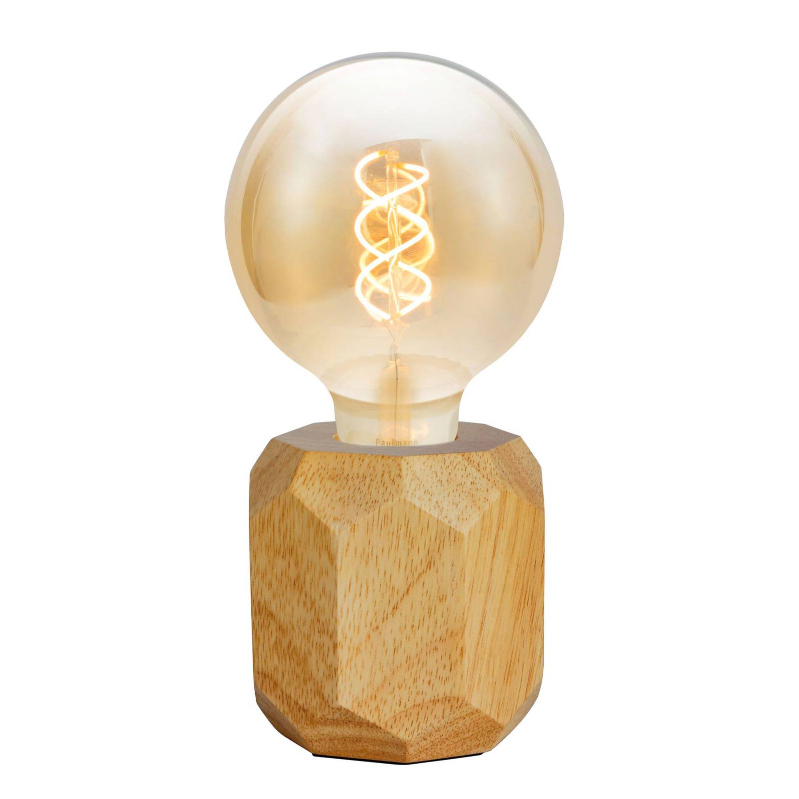 Pauleen Woody Sparkle asztali lámpa világos fából