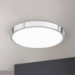 LED plafondlamp Bully, chroom, Ø 28 cm