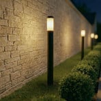 Lindby Statius vejlampe, antracit/opal, jern, 100 cm