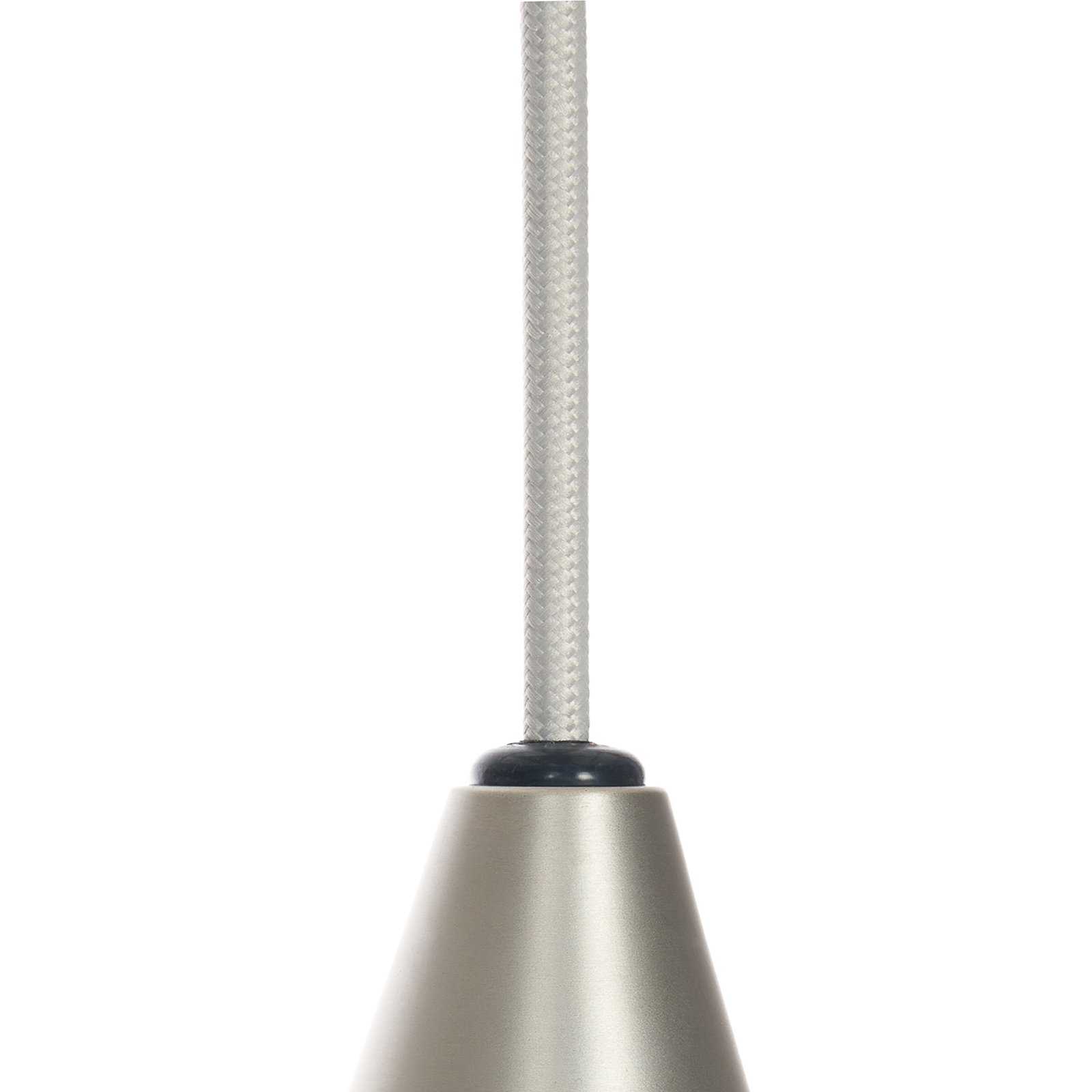 Lucande Hängeleuchte Sharvil, 3-flammig, weiß, Glas, 97cm