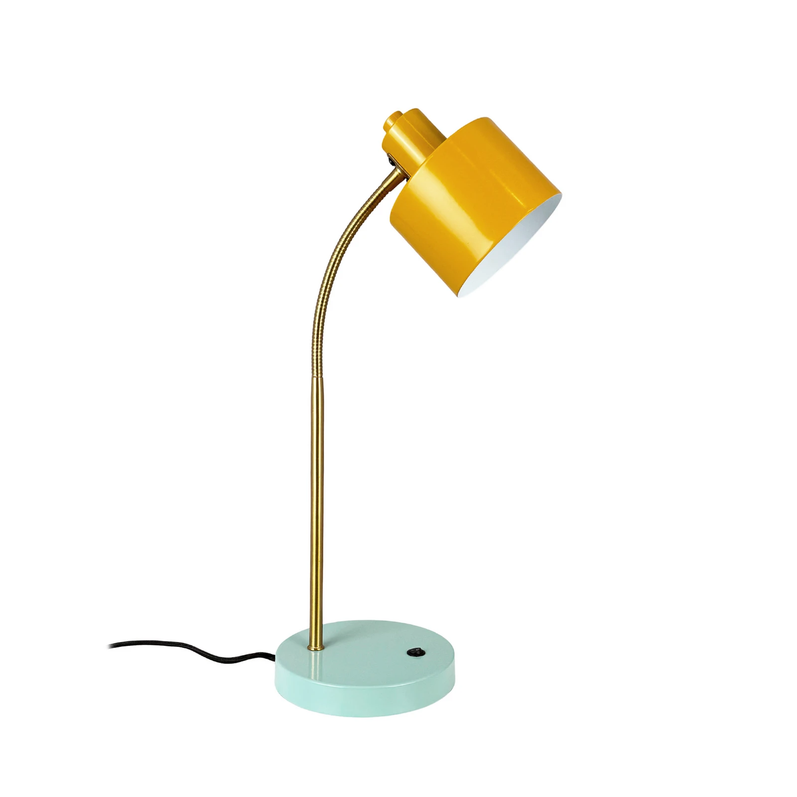 Lampe à poser Dyberg Larsen Ocean Flex, curry/turquoise, 45 cm