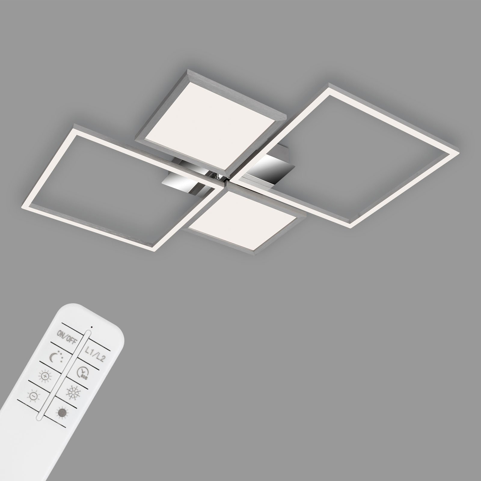 LED-taklampe Frame Pano CCT 65,2 x 64 cm