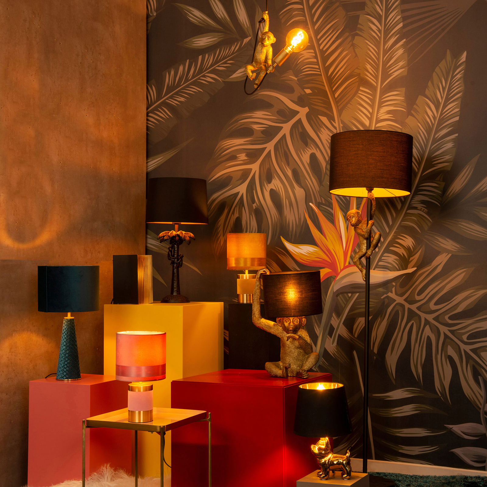 Bordlampe Extravaganza Sir Winston gull/svart