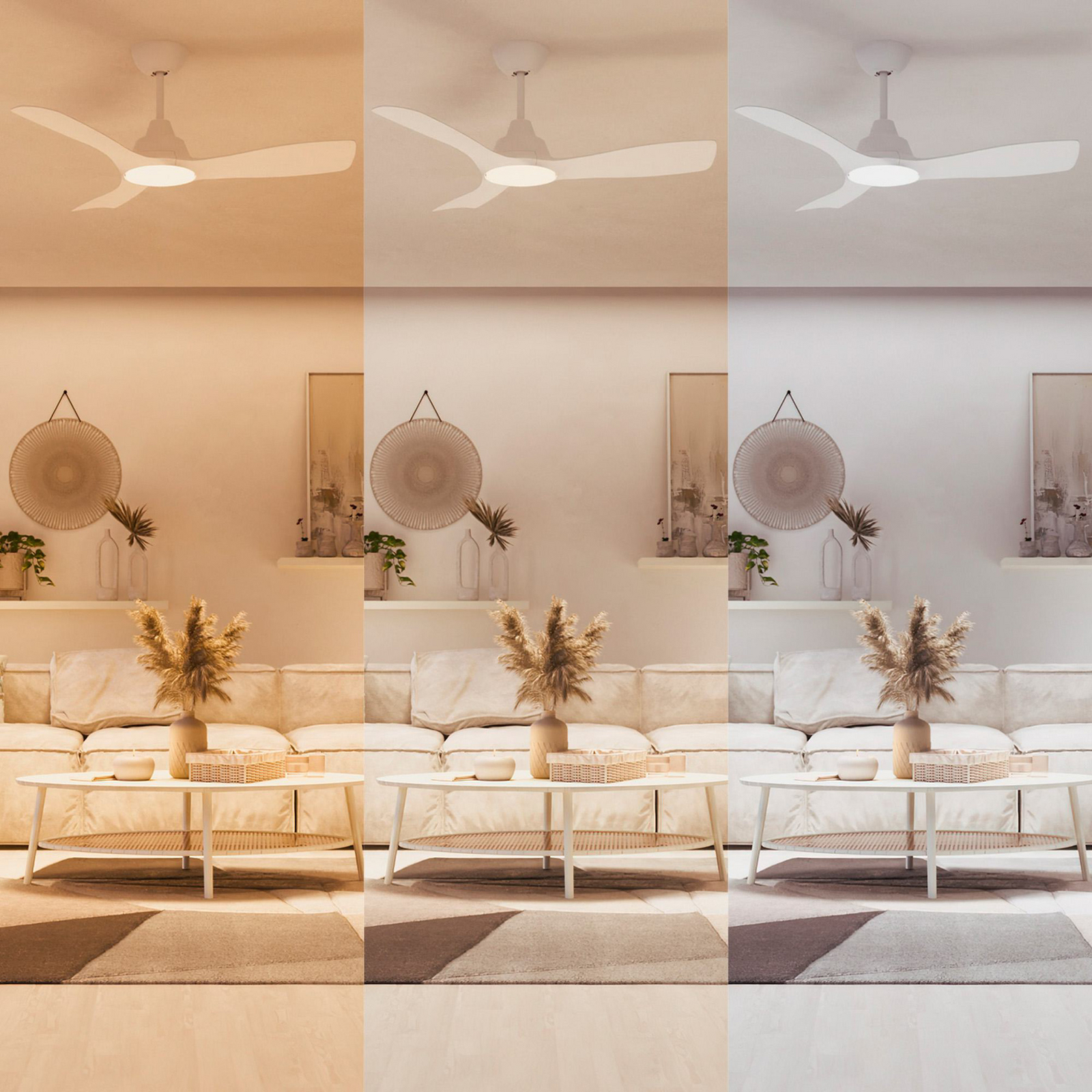 Ventilatore da soffitto LED Philips Fix Blade Ø 106 cm, bianco, silenzioso