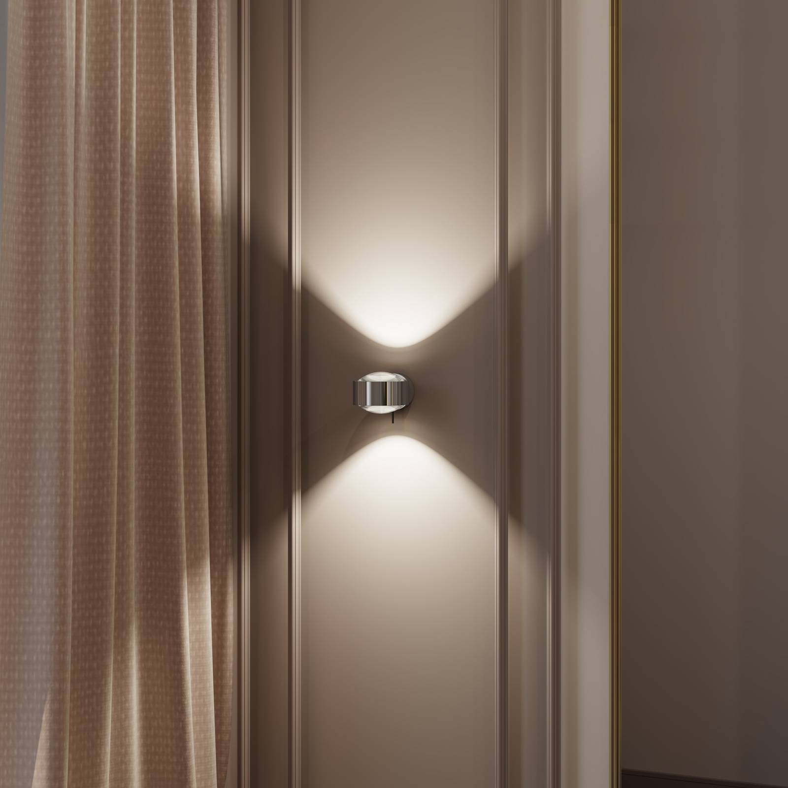 Top Light Puk! 120 Wall LED-spot linser klar krom