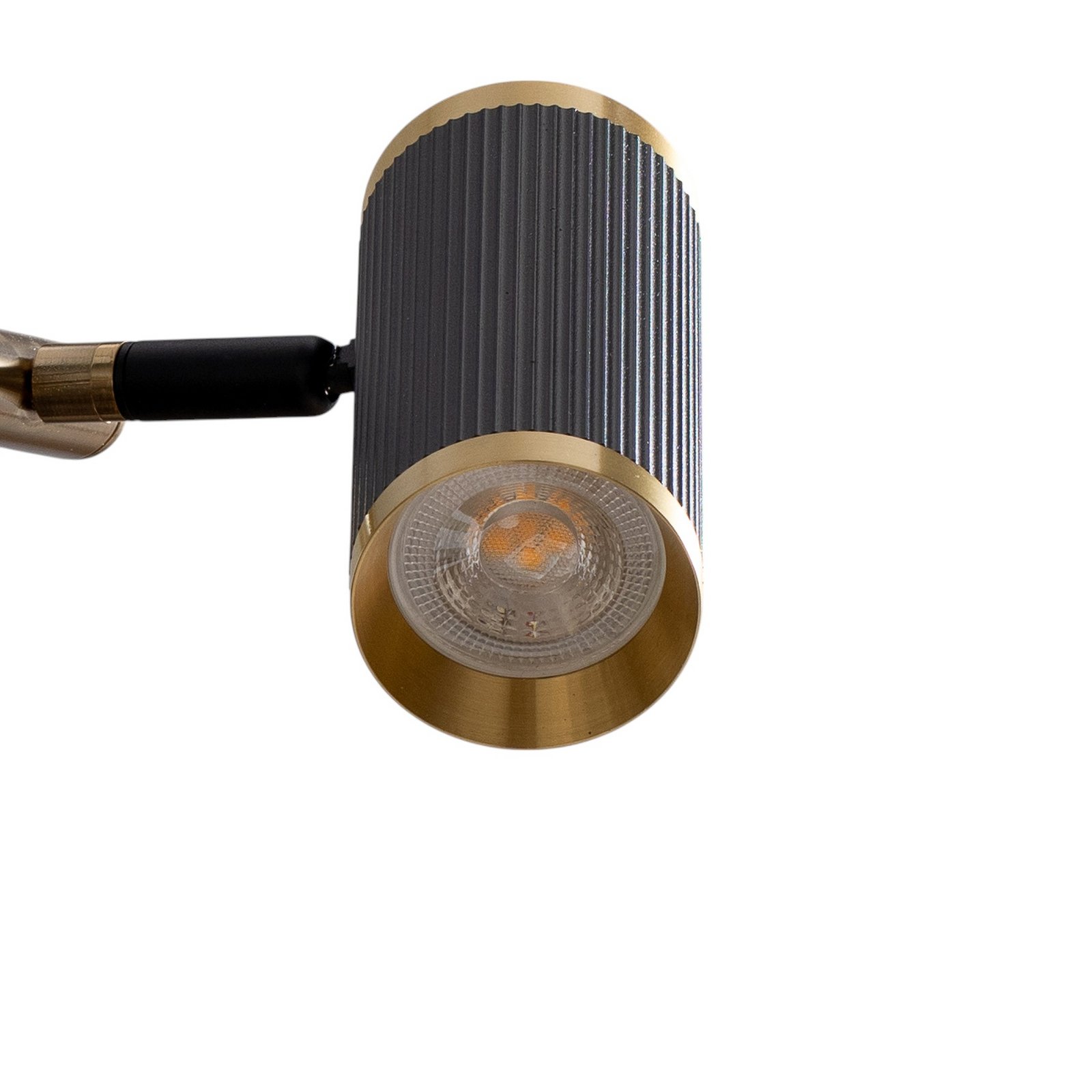 Hängelampe Lume schwarz/gold antik Länge 86 cm 6-flg. Metall