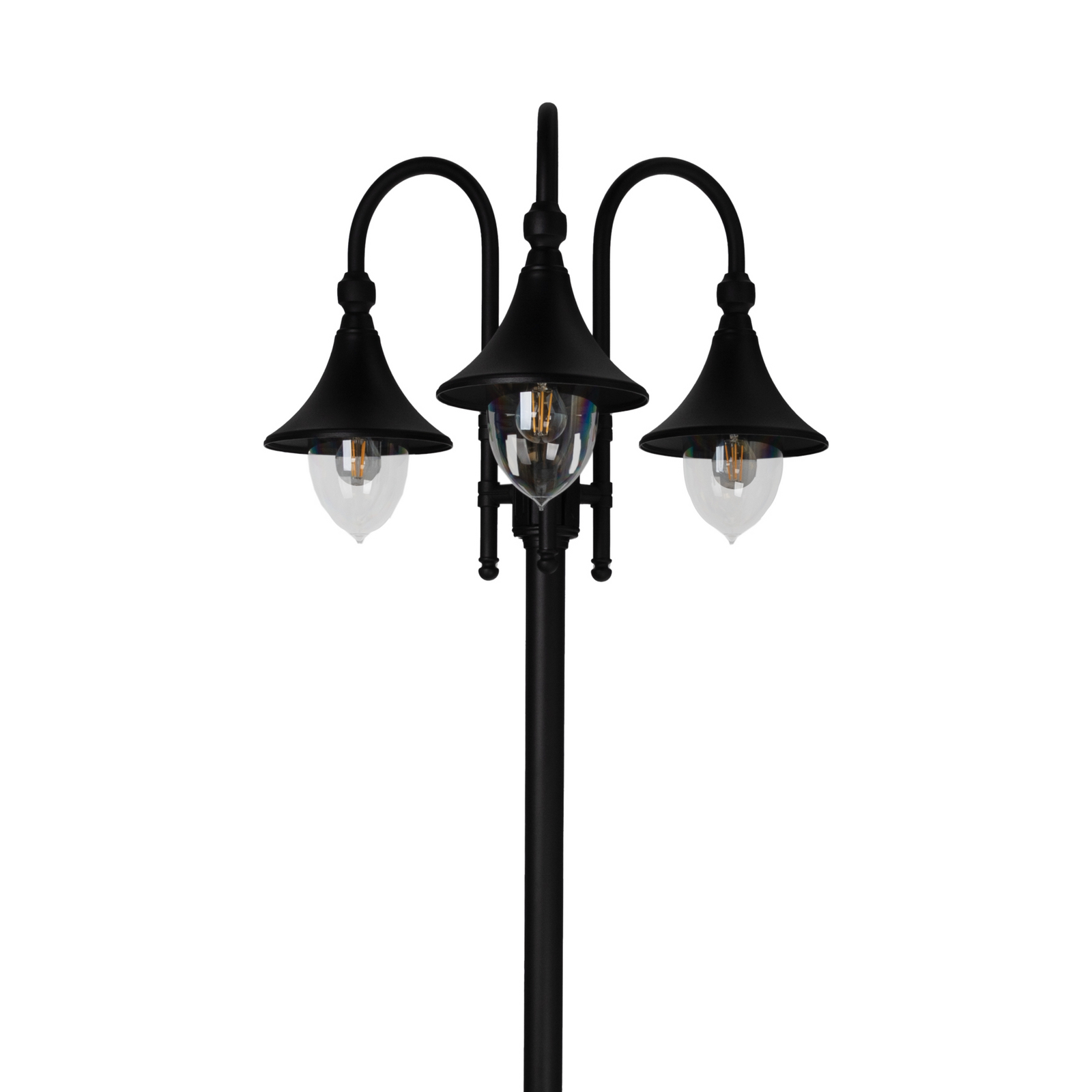 Firenze 3 Udendørs Parklampe m/Markfæste Sort - Norlys