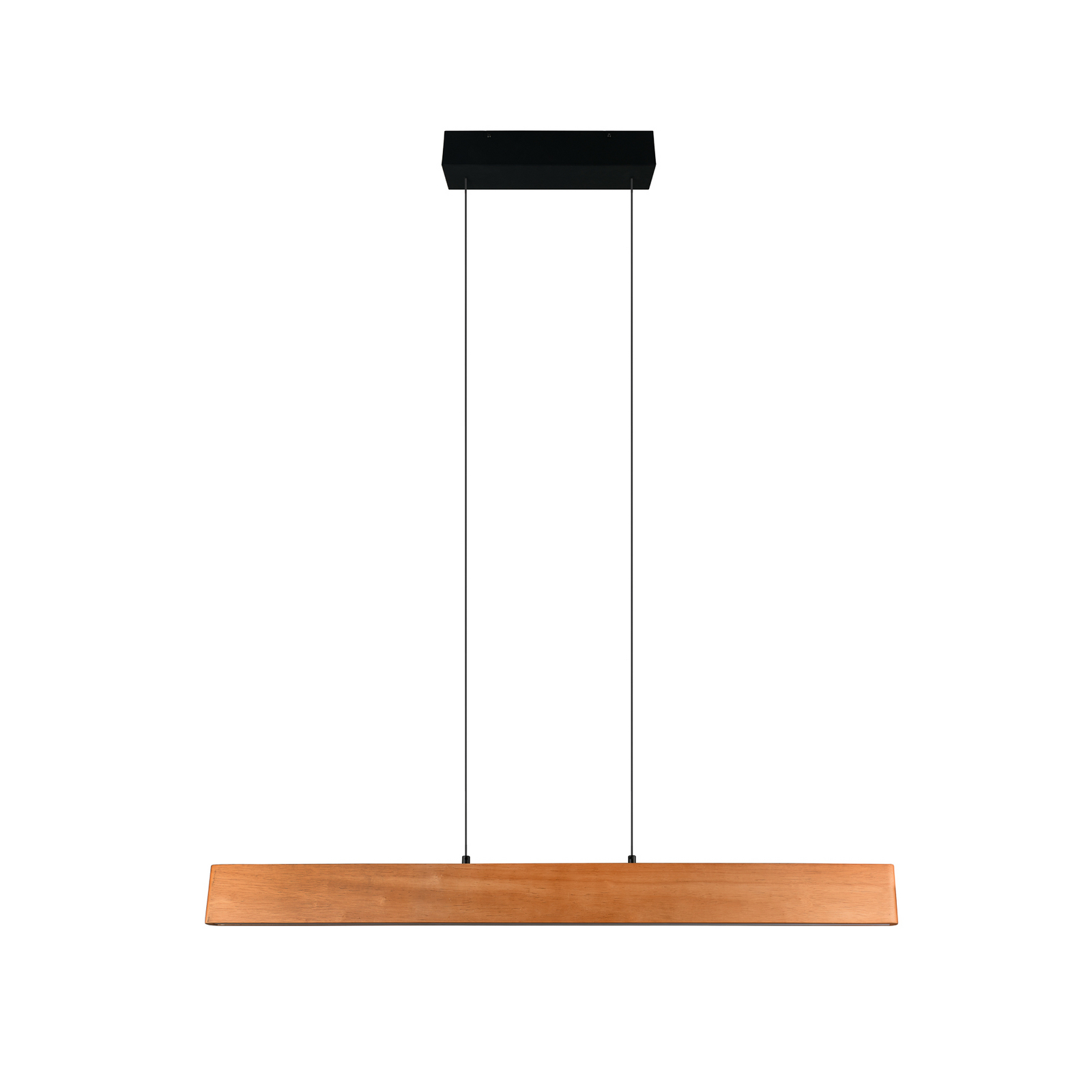 Edgewood LED függő lámpa, hossza 115 cm, fa színű, fa CCT Edgewood LED függő lámpa, hossza 115 cm, fa színű, fa CCT