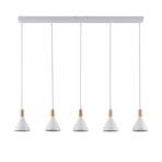 Arina Lustră Pendul White/Wood - Lindby