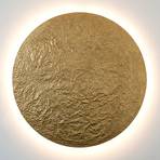 LED wall light Meteor, Ø 120 cm, gold