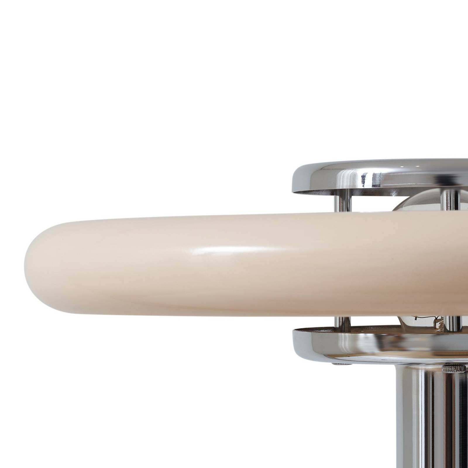 Lindby Lampa stojąca Branford, retro, beżowa, metal/trawertyn