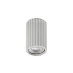 Carbon ceiling light, white, height 10 cm, aluminium