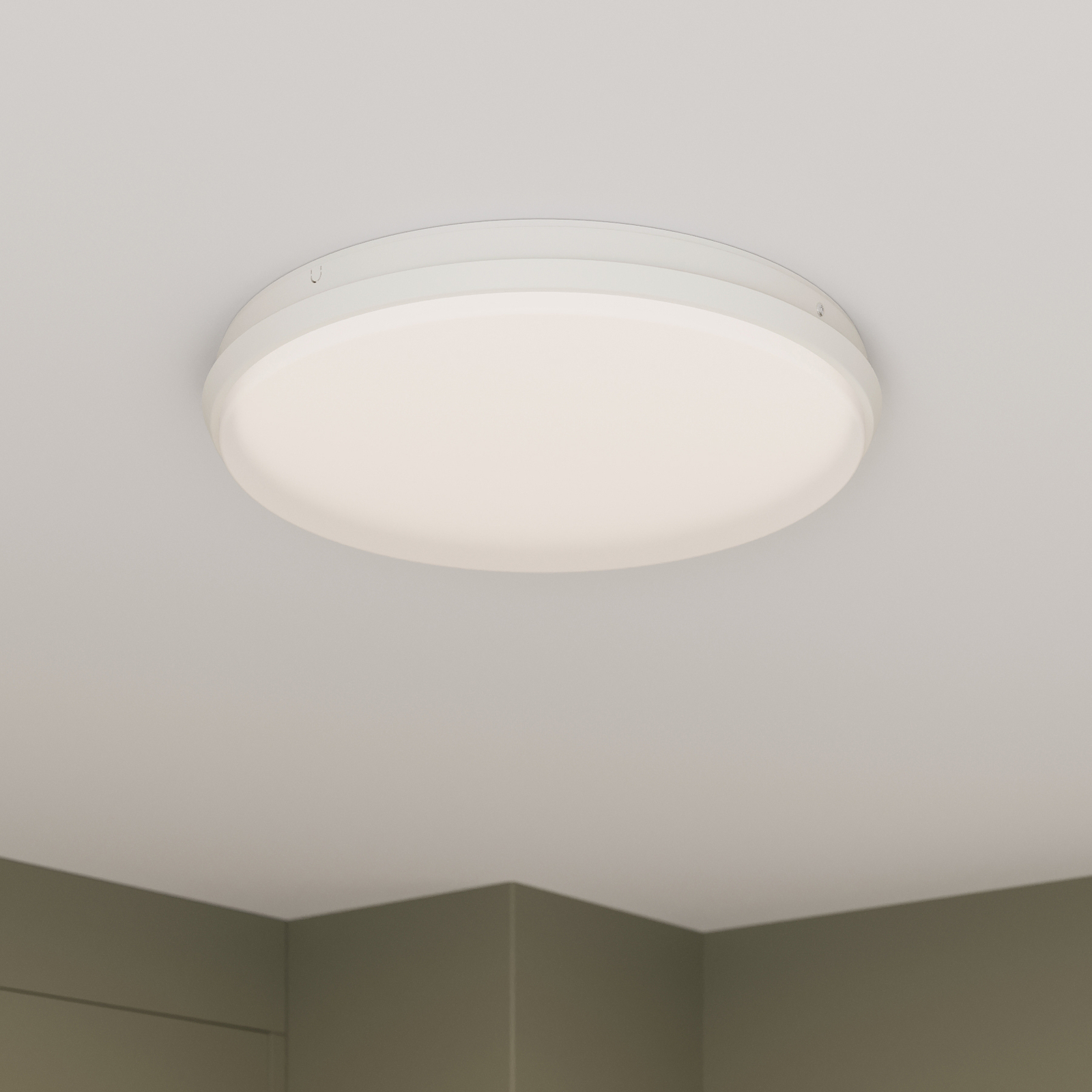 Arcchio Brady LED stropná lampa, biela, 40 cm