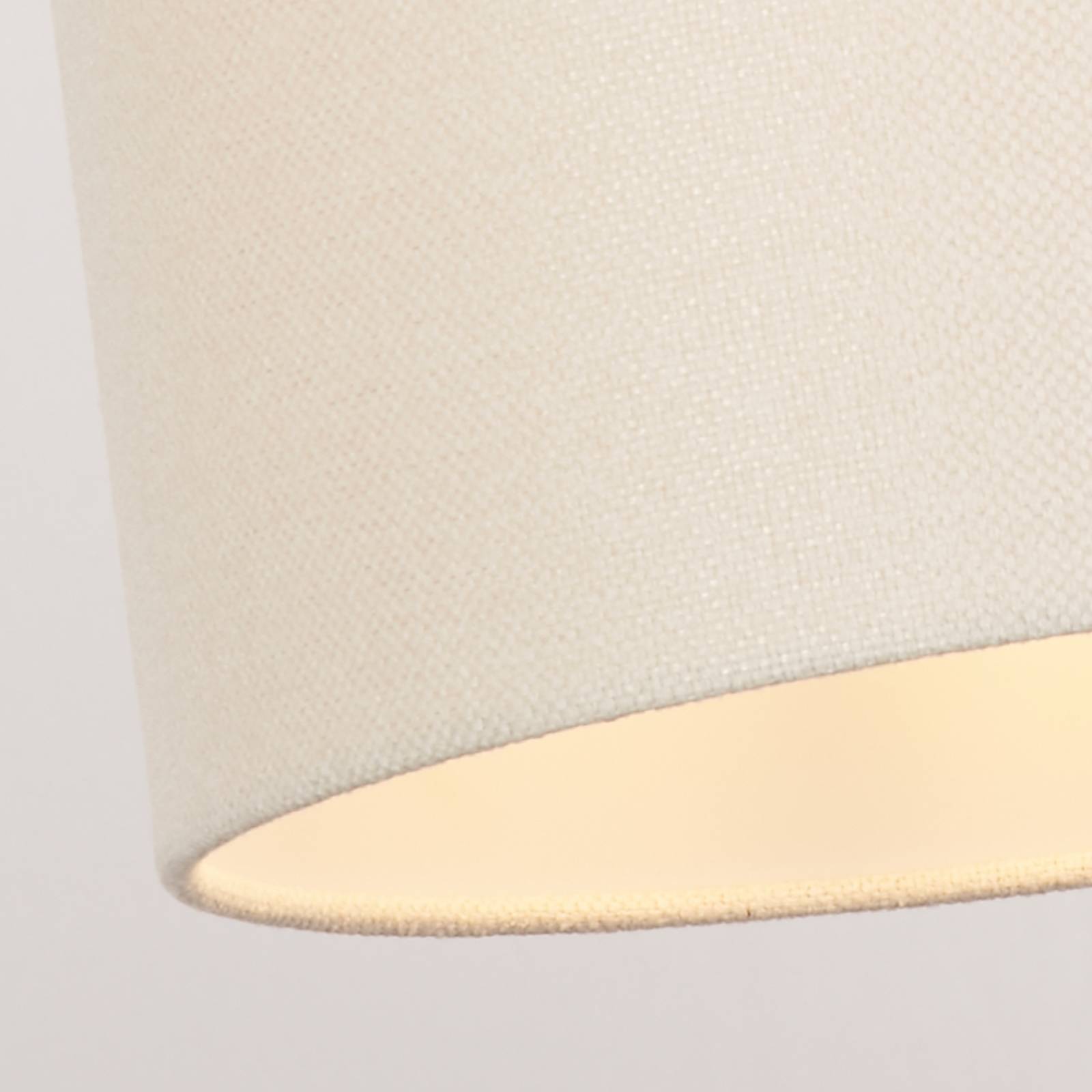 Pendelleuchte Rayna, Ø 30 cm, weiß, Leinen, E27 günstig online kaufen