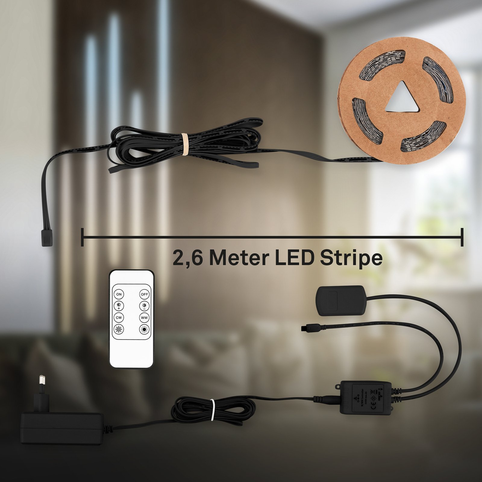 LED strip Pimp your paneel, starterset, CCT, lengte 2,6 m