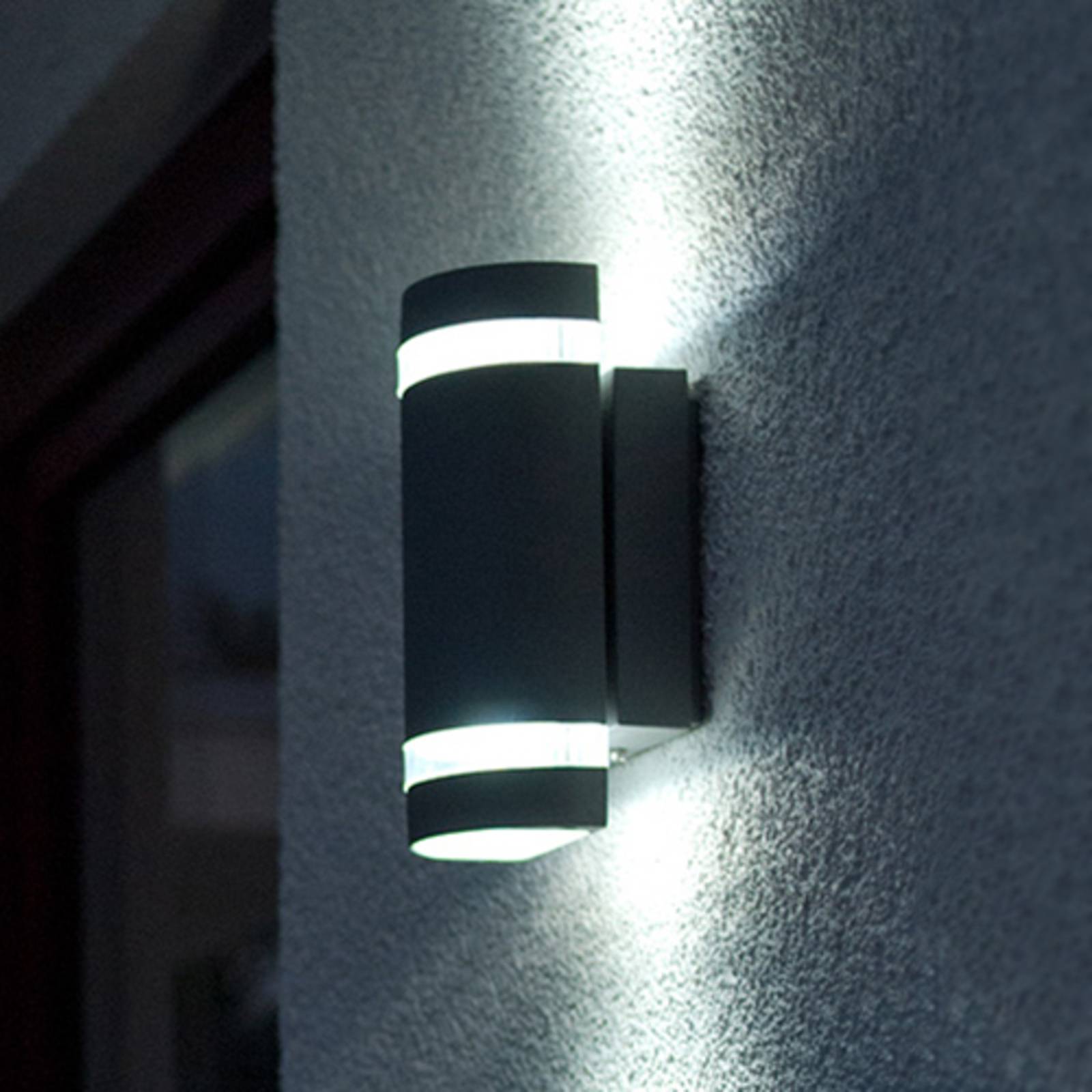 Vonkajšie nástenné svietidlo Focus 2 svetlá, antracit