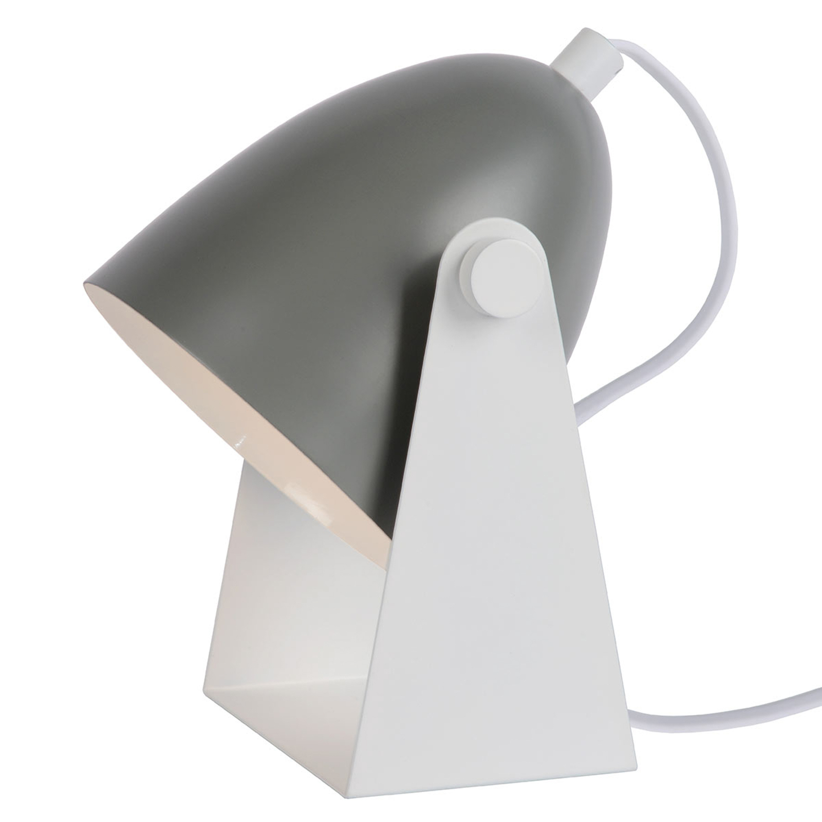 Chago bordlampe i metall, grå