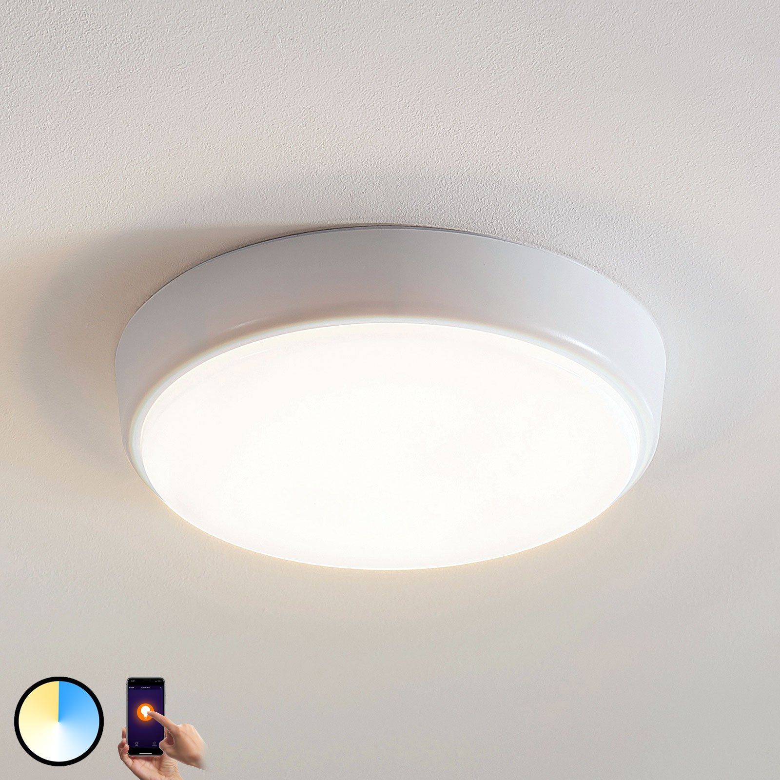 Arcchio Finn lámpara LED de techo, Ø 25 cm