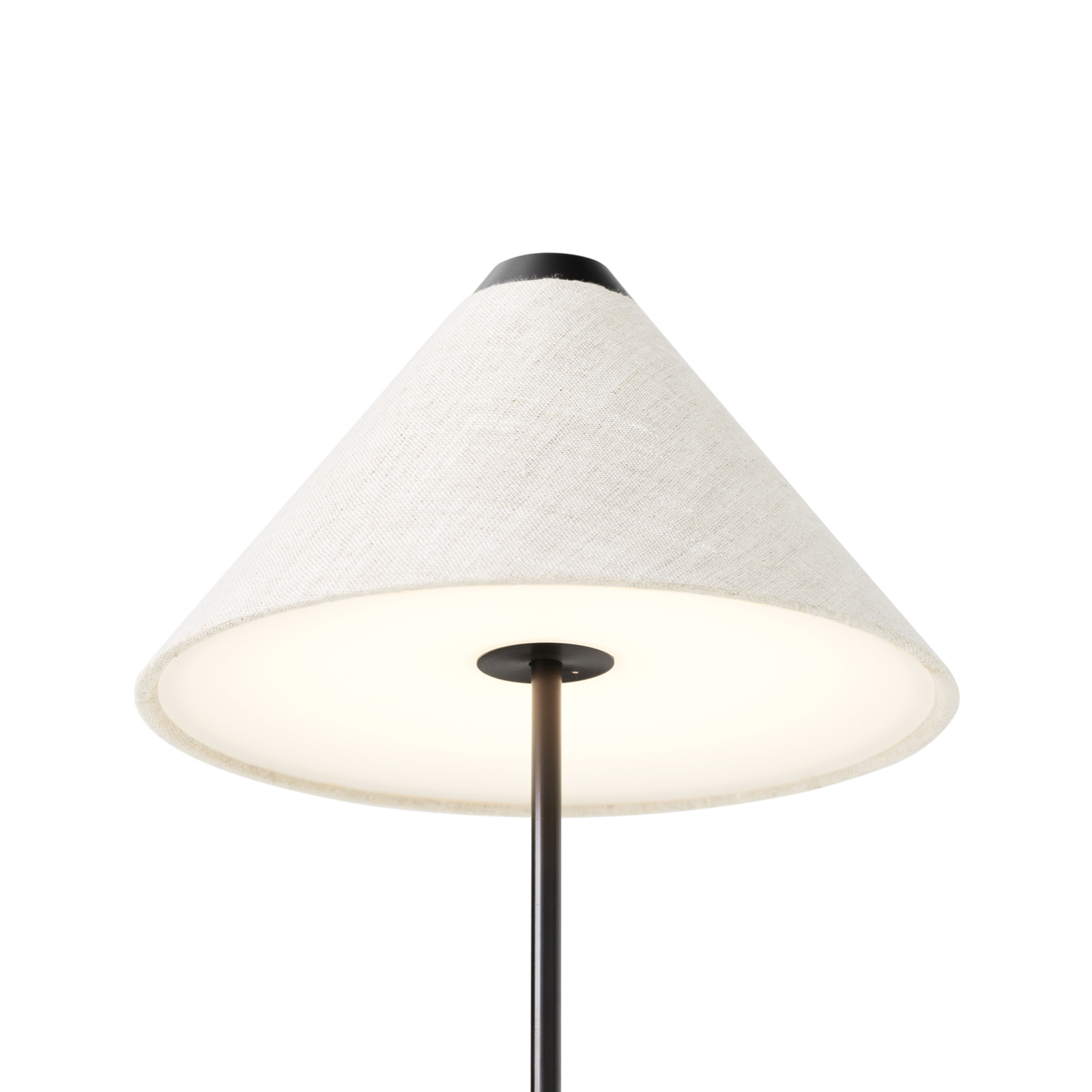 New Works Brolly lampe à poser batterie IP44 blanc
