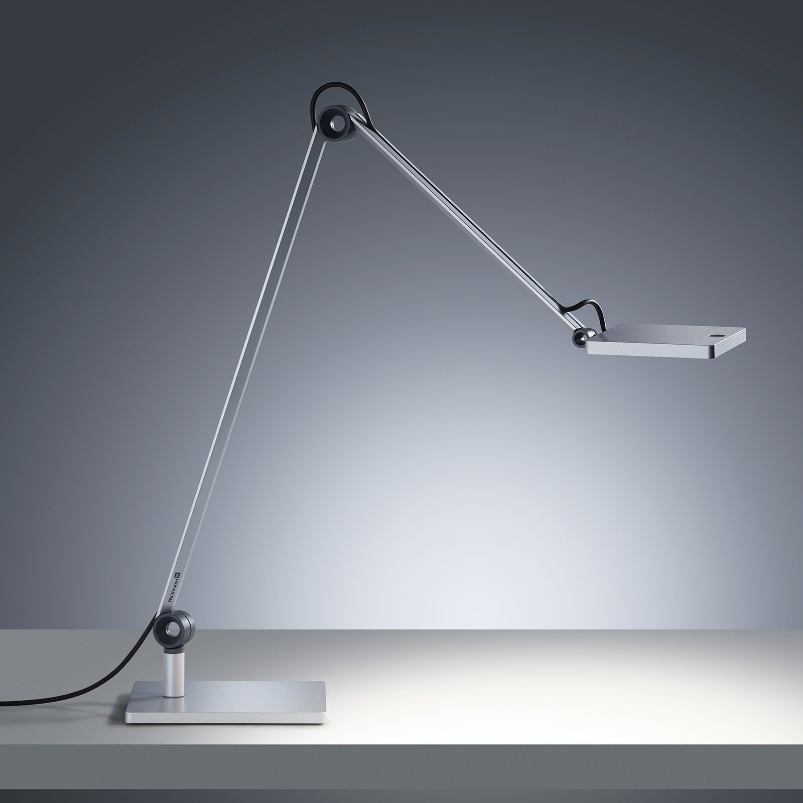 Waldmann Lampă de masă cu LED PARA.MI FTL 108 R argintiu 930 - Studiu / Birou - Metal