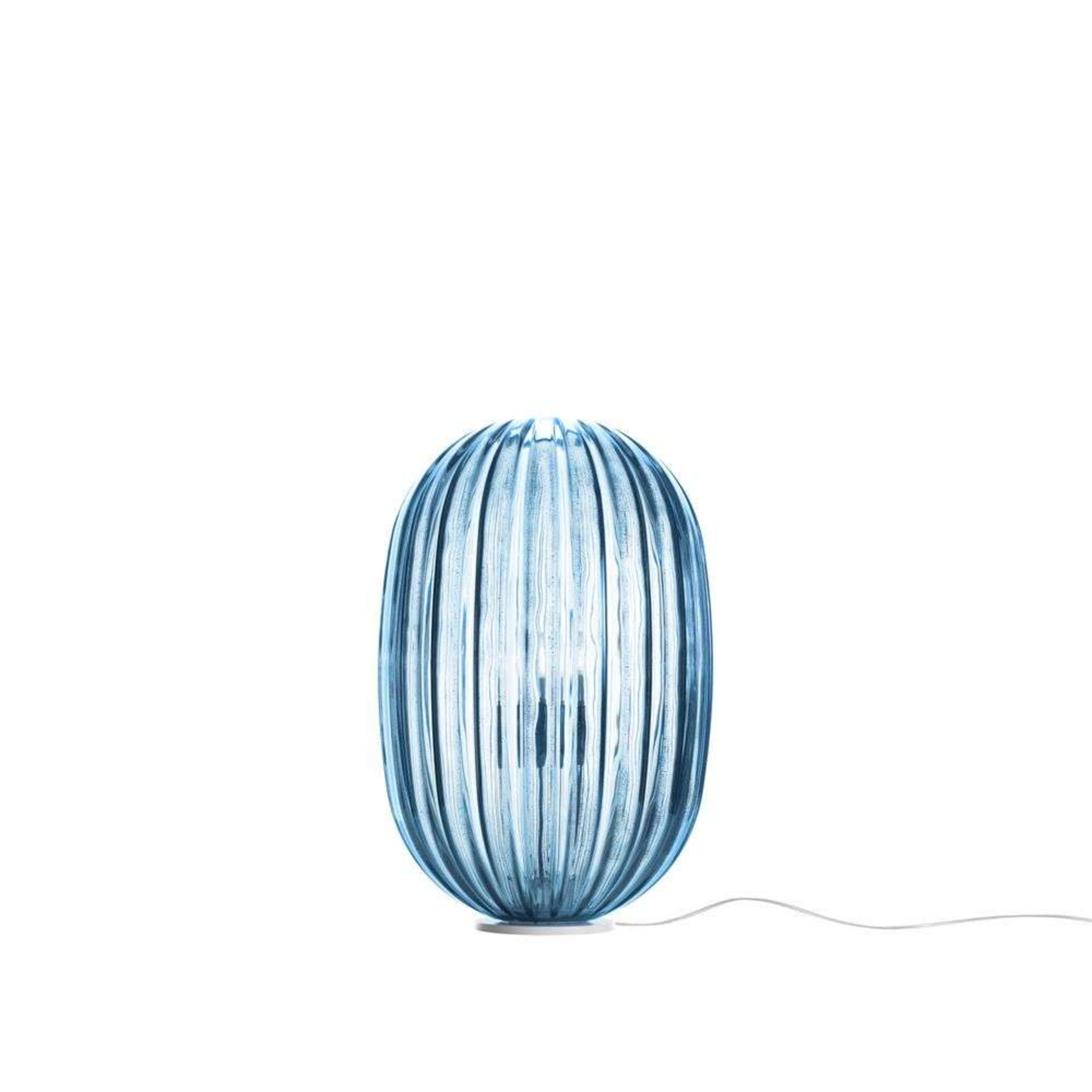 Plass Moyen Lampe de Table sans Variateur Bleu Clair - Foscarini