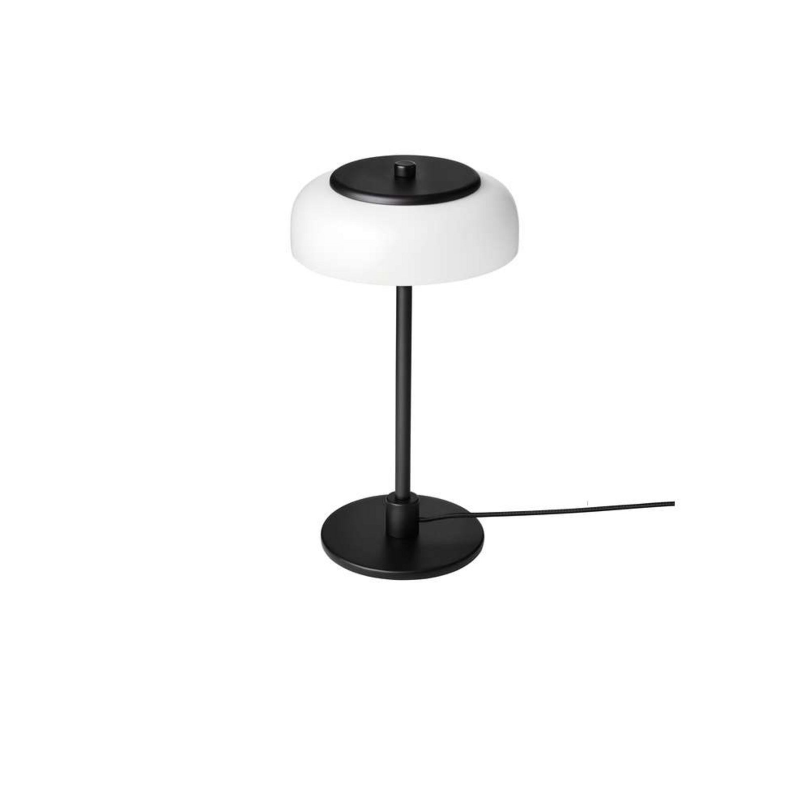 Nuura LED-laualamp Blossi, kõrgus 31 cm, must/opaal