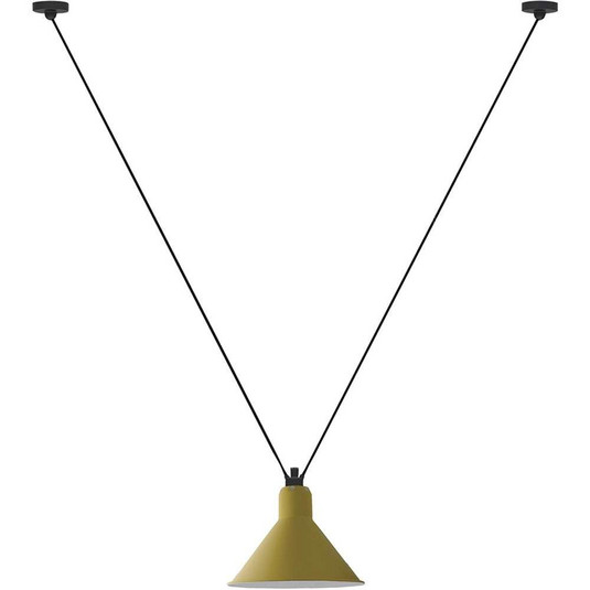 Lampe Gras 323 L pendellampa, konisk, gul – DCW