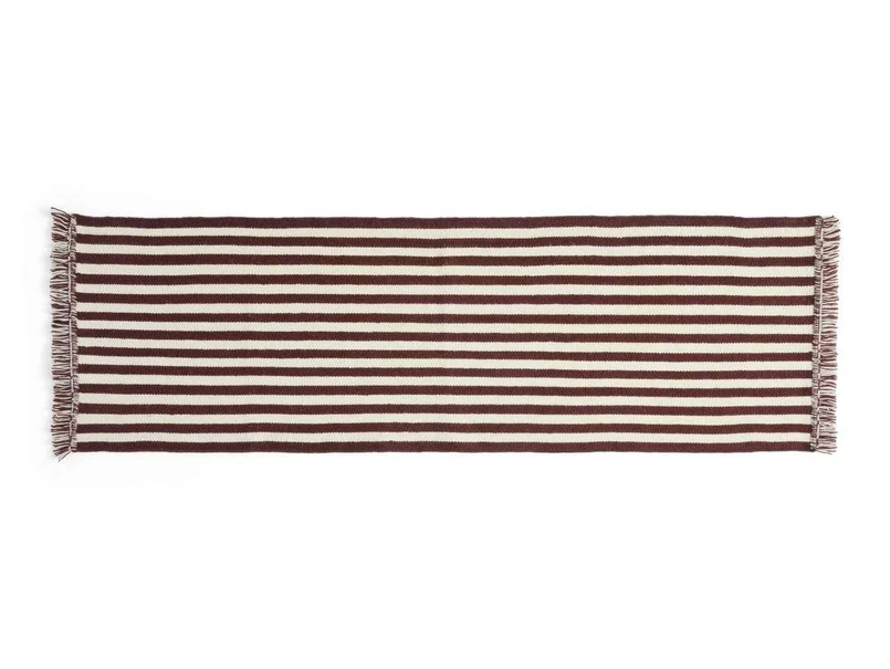 HAY - Stripes and Stripes Wool Teppich 200x60 Cream