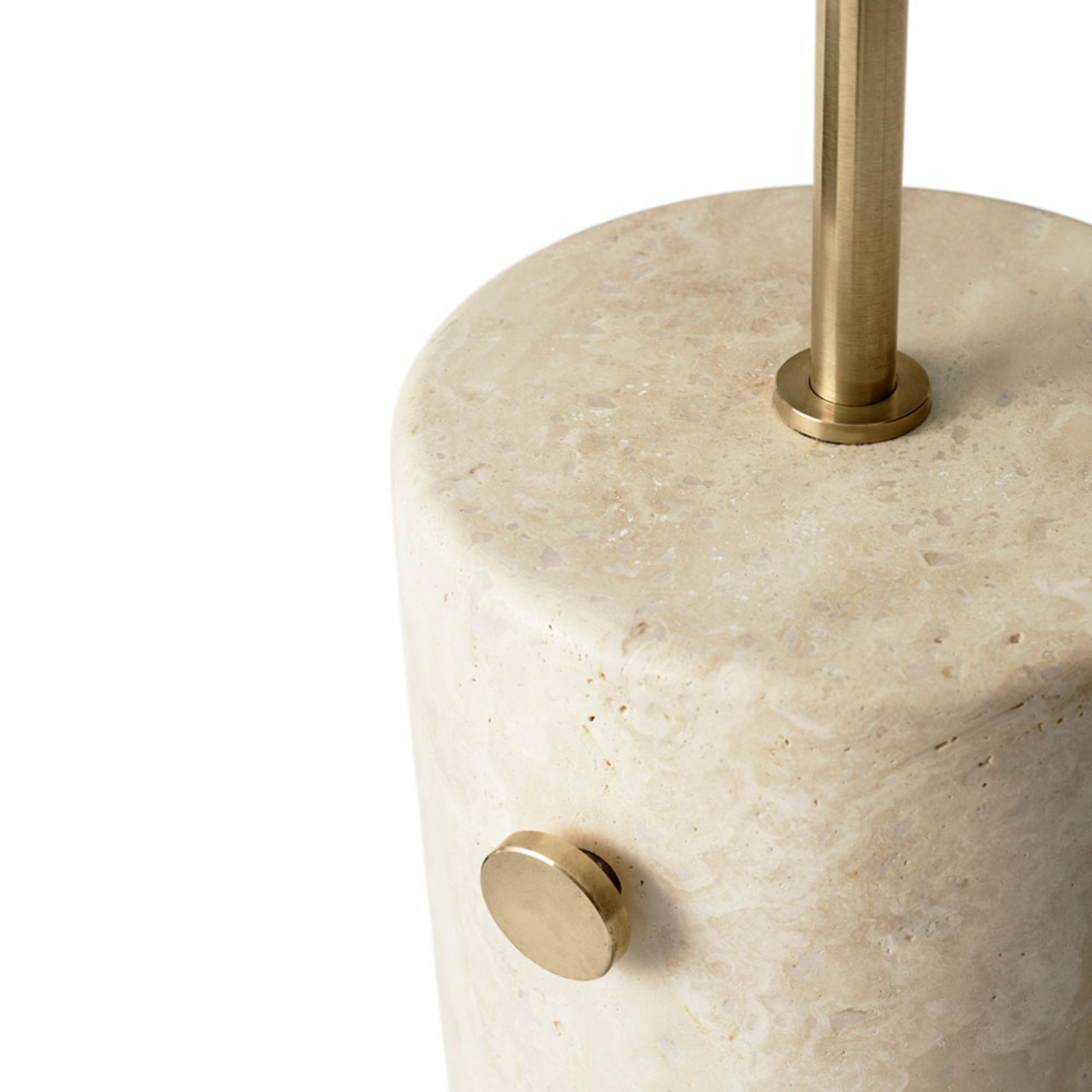 JWDA Lampadar Travertine/Brushed Brass - Audo Copenhagen