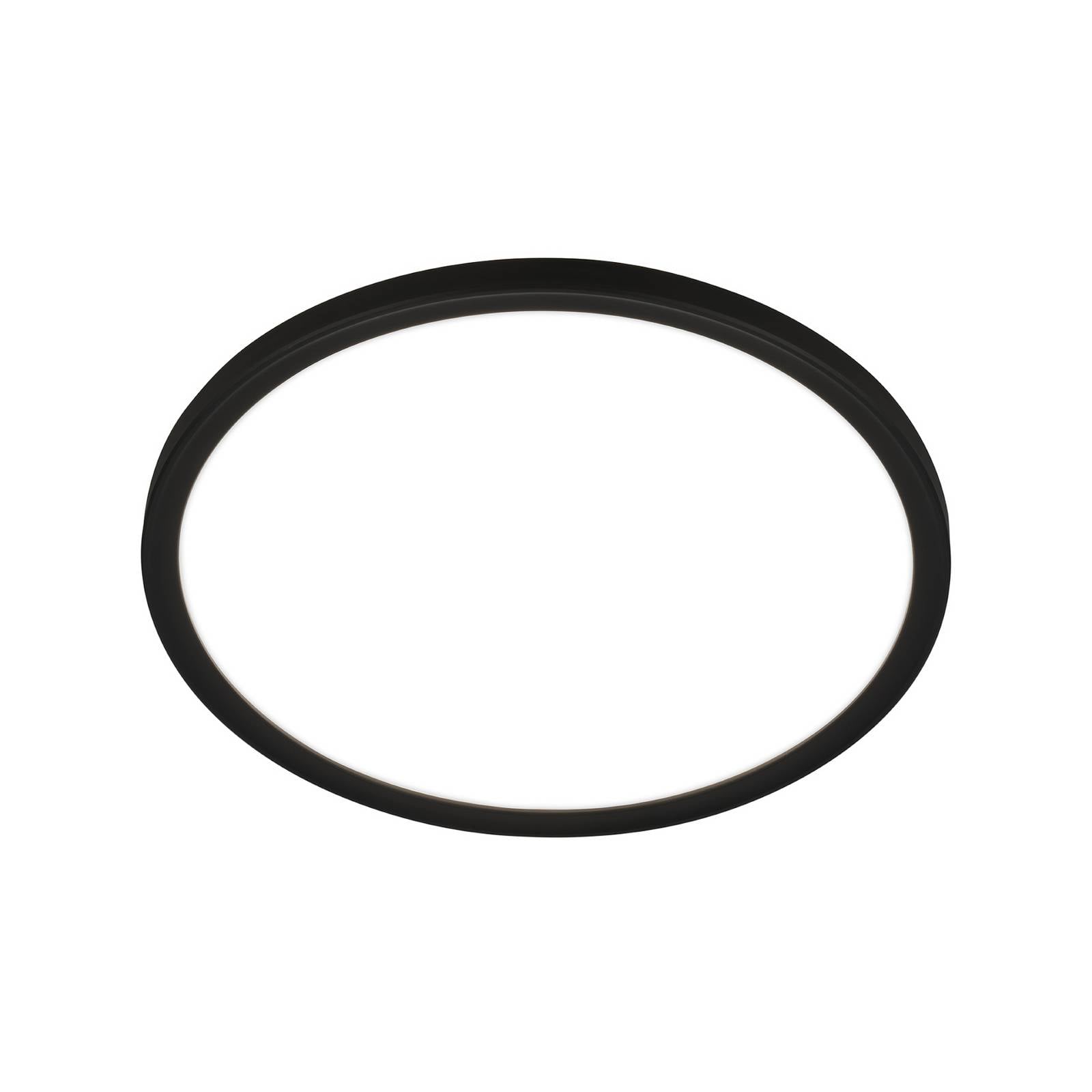 LED-Deckenleuchte Move Sensor, schwarz, Ø 29 cm, IP44, 4000K