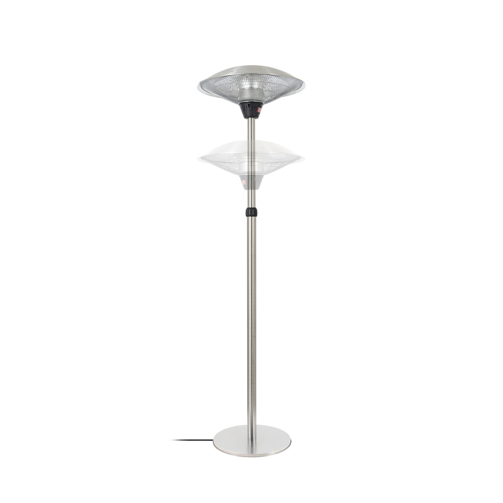 Radiateur rayonnant Solfire, argent, hauteur 200 cm, IP44 - Lucande Radiateur rayonnant Solfire, argent, hauteur 200 cm, IP44 - Lucande