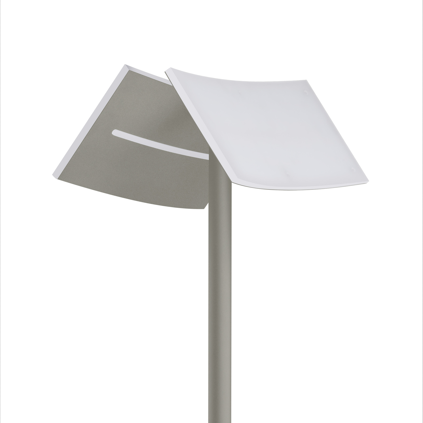 Lampa stojąca LED Evolo CCT a lampką, taupe