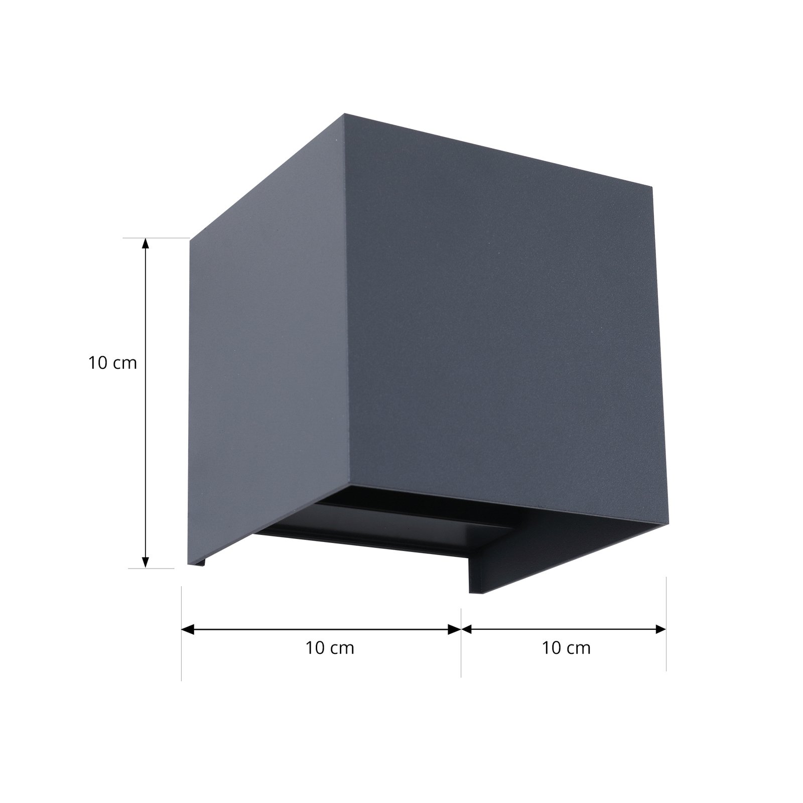 Dara Square LED Smart Outdoor Wall Lamp Grey - Lindby