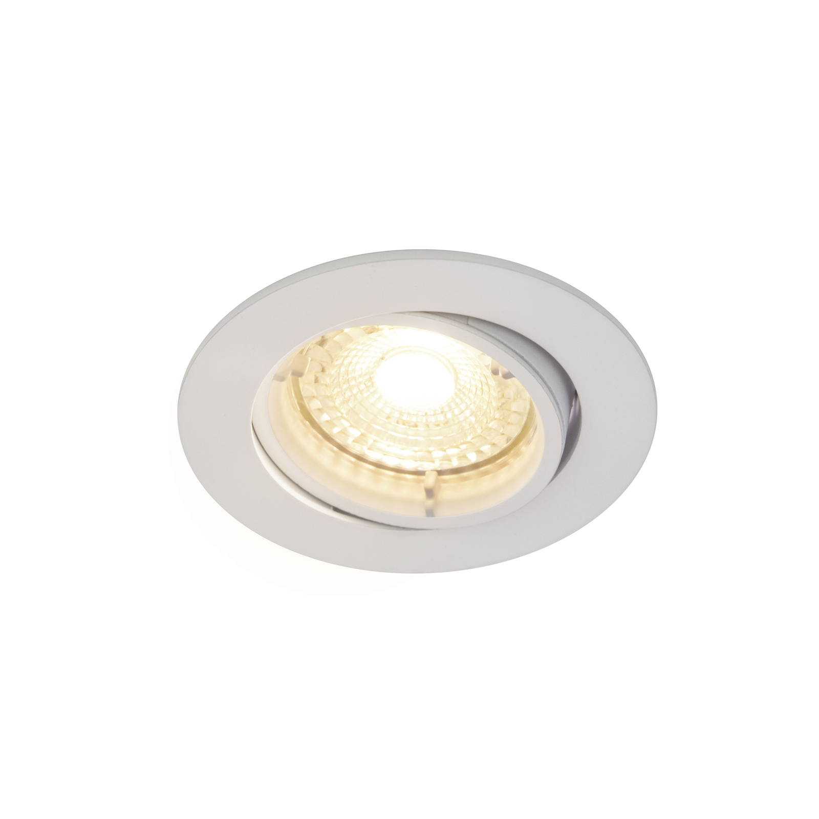 Lampada LED incasso Carina Smart 3x, tonda, bianco