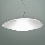 Powerful Loop glass hanging light with LED, 3000 K