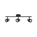 OSRAM Deckenstrahler CORK, schwarz, 3 Spots GU10-LED 927 dim