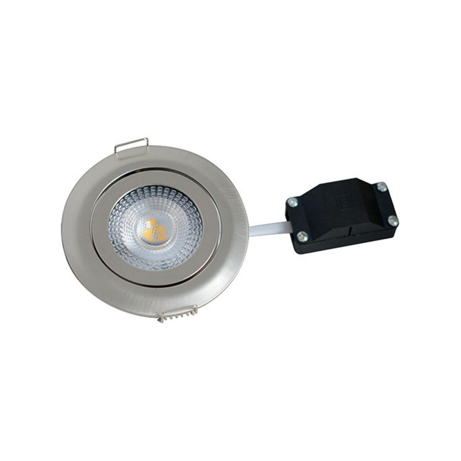 LED inbouwlamp Holstein MS, IP20 40°, staal