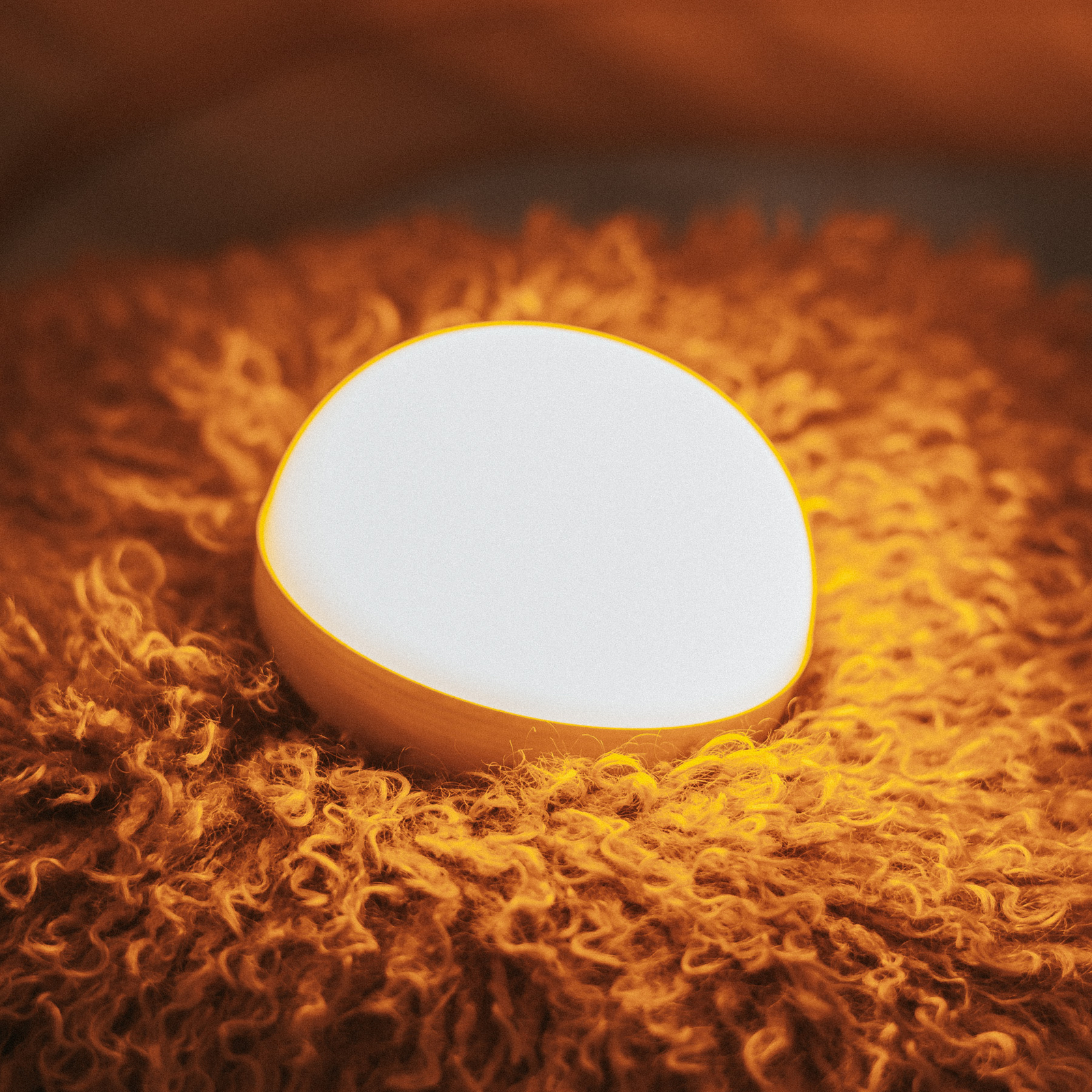 Newgarden LED φορητή επιτραπέζια λάμπα Cherry, πορτοκαλί/λευκό, IP54