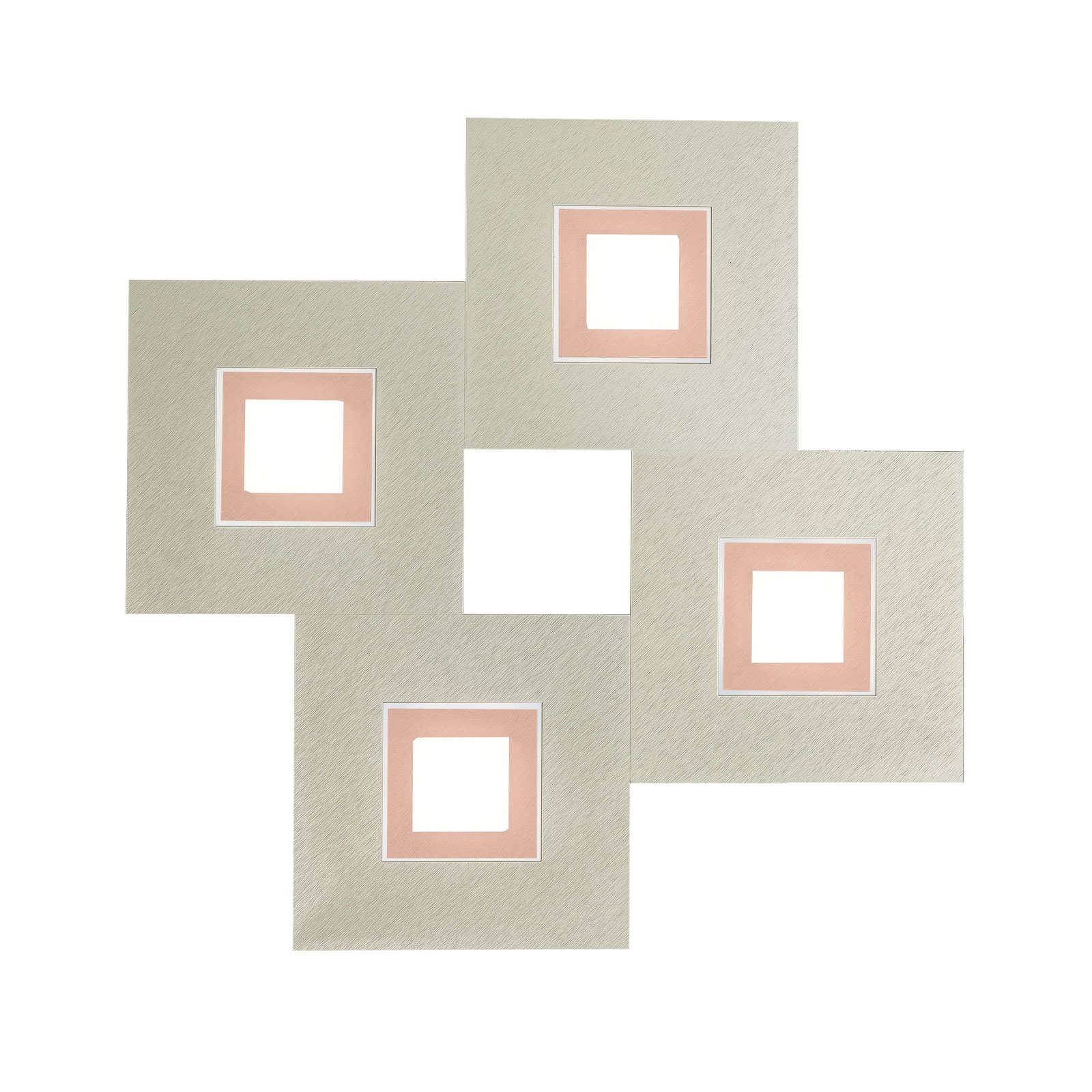 GROSSMANN Karree LED-Wandleuchte 4-flammig 50x50cm